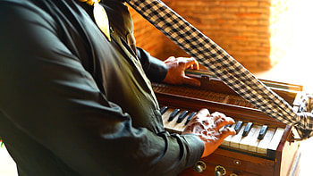 Harmonium music, Person playing, stock video HD wallpaper