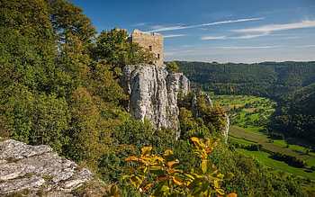 Castle Ruins, landscape, castle, ruins, mountain HD wallpaper