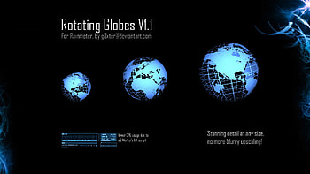 ... Rotating Globes V1.1 by g3xter HD wallpaper
