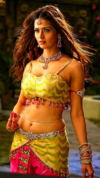 Meenakshi Dixit, telugu actress, navel HD phone wallpaper