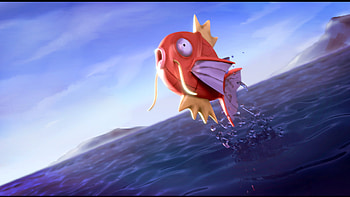 Artstation Magikarp fan art, Talented artists, Unique interpretations, Artistic expressions HD wallpaper
