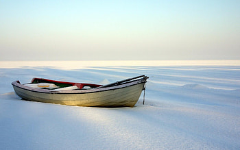 Snow beach, Winter scenery, White landscapes, Tranquil views HD wallpaper