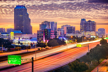 Orlando skyline, Central Florida, Moving services, Cento Moving HD wallpaper