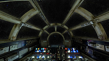 Millenium Falcon Cockpit, Millennium Falcon HD wallpaper
