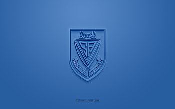 Sportivo Ameliano, creative 3D logo, blue background, Paraguayan football club, Paraguayan Primera Division, Paraguay, 3d art, football, Sportivo Ameliano 3d logo HD wallpaper