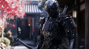 Cyber Samurai: Stunning Ultra, samurai, futuristic, armor HD wallpaper