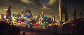 Arcane : A Vibrant Journey through Piltover, TV Show, Arcane, Piltover (League Of Legends) HD wallpaper