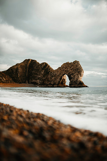 Nature, Beach, Rocks, Shore, Bank, Arch HD phone wallpaper