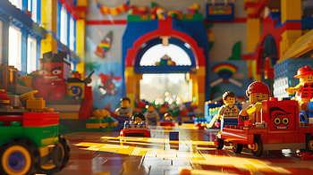 Colorful LEGO World, man made, lego HD wallpaper