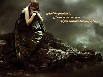 alone, sad, girl, people, dark HD wallpaper