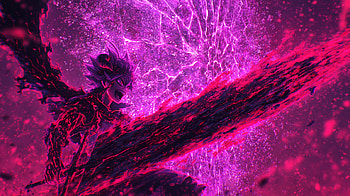 Asta Black Meteorite - Black Clover Anti-Magic Action, Pink Anime, Asta (Black Clover), Broadsword, Aura Farming HD wallpaper