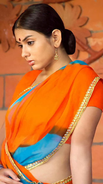 Namitha, tamil actress, saree beauty HD phone wallpaper