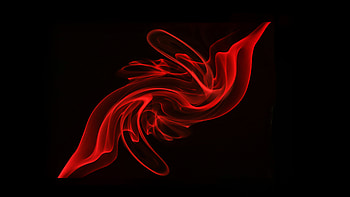 Red Swirl Smoke Abstract, red, smoke, abstract, artwork, art, digital-art, dark, black, artist HD wallpaper