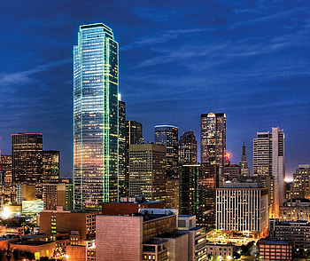 Dallas Skyline , Cityscape Majesty, Urban Opulence HD wallpaper