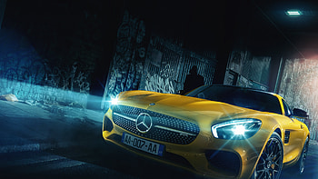 Mercedes AMG GT R 2018 Front View, mercedes, mercedes-benz, cars, behance, amg HD wallpaper
