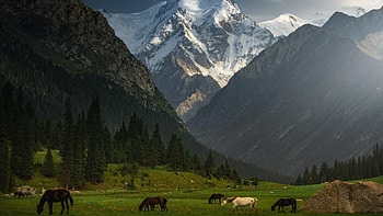 Kyrgyzstan, Background, Travel HD wallpaper