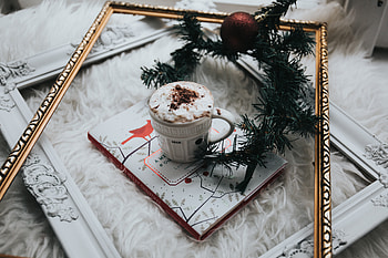 Food, Chocolate, Coffee, Christmas, Notebook, Notepad, Latte HD wallpaper
