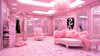 Barbie Style Pink Room Y, y, pink, man made, room, preppy HD wallpaper