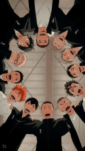 Haikyuu!! Karasuno Huddle - Friends , Anime, Haikyū!!, friends HD phone wallpaper