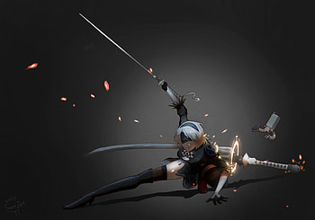 2B, YoRHa No.2 Type B, NieR: Automata, NieR Replicant HD wallpaper
