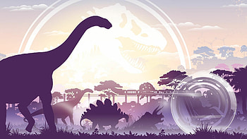 Jurassic World, Purple Jurassic Park, World HD wallpaper