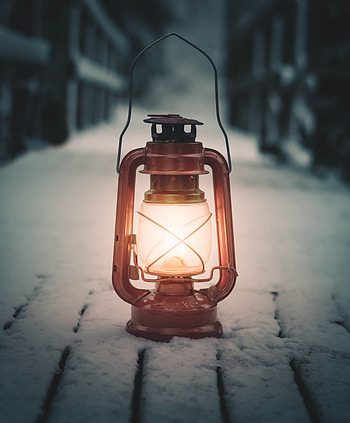 Snow, Miscellanea, Miscellaneous, Lamp, Lantern HD phone wallpaper
