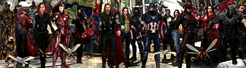 ... Avengers MCU - Dual Screen by ShaunsArtHouse HD wallpaper
