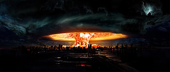 Atomic Cityscape, artist, artwork, digital-art HD wallpaper