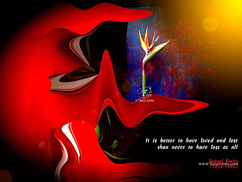 words, flower HD wallpaper
