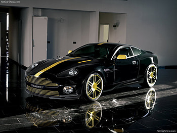 Aston Martin Vanquish, black, gold, cars HD wallpaper