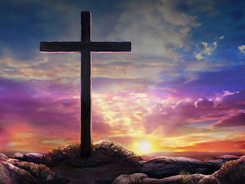 Cross, jesus, christ, sky, sunset HD wallpaper