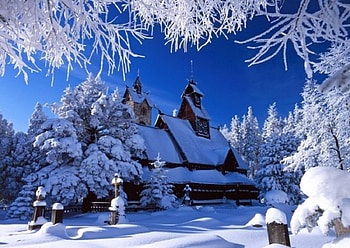 Winter Houses, Winter, Houses, Snow, Trees HD wallpaper
