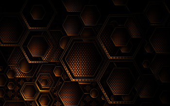 yellow 3D hexagons, , creative, hexagons 3D texture, hexagons patterns, hexagons textures, 3D textures, 3D backgrounds, 3D hexagons HD wallpaper