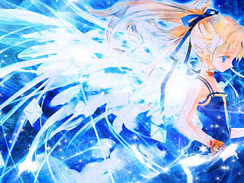 blue anime, fantacy, animation HD wallpaper