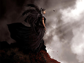 Black Spirited, black, spirited, pretty, woman HD wallpaper