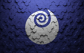 Flag of Ibaraki, honeycomb art, Ibaraki hexagons flag, Ibaraki, 3d hexagons art, Ibaraki flag HD wallpaper