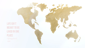 White gld watercolour map Life Place background HD wallpaper