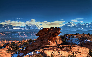 Nature, Sky, Canyon, Snow, Rock, Height, Stone, Lump HD wallpaper