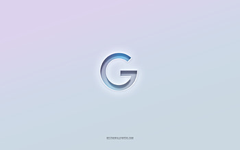 Google logo, cut out 3d text, white background, Google 3d logo, Google emblem, Google, embossed logo, Google 3d emblem HD wallpaper