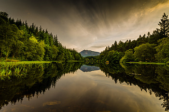 Nature, Water, Trees, Mountains, Reflection HD wallpaper