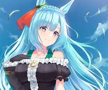 Uma Musume: Pretty Derby, Anime, Blue Hair, Mejiro Ardan HD wallpaper