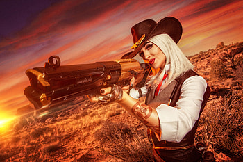 Ashe Overwatch Cosplay , ashe-overwatch, overwatch, games, cosplay HD wallpaper