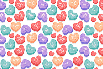 Candy Conversation Hearts, candy, heart HD wallpaper