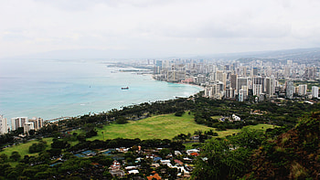O'ahu coast , Diamond Head beauty, California vibes, Travel HD wallpaper
