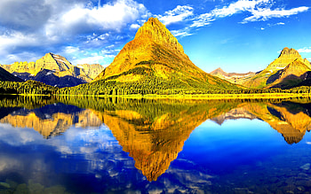 REFLECTING MOUNTAIN, reflection, masterpiece, lake, mountain HD wallpaper