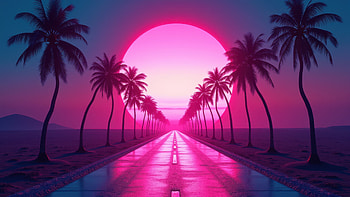 Palm Dreams 2086, palm, dreams, artist, artwork, art, digital-art, neon, ai, deviantart HD wallpaper