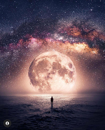 Mystic Moon, atmosphere, sky HD phone wallpaper
