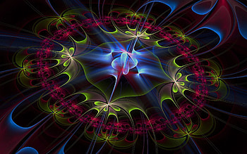 Abstract, Flowers, Patterns, Fractal, Colorful, Colourful HD wallpaper