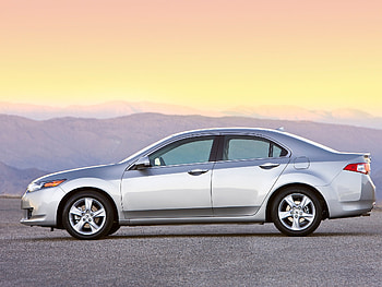 Auto, Sunset, Mountains, Acura, Cars, Side View, Style, Akura, 2008, Silver Metallic, Tsx HD wallpaper