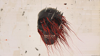 Dark Skull, art HD wallpaper